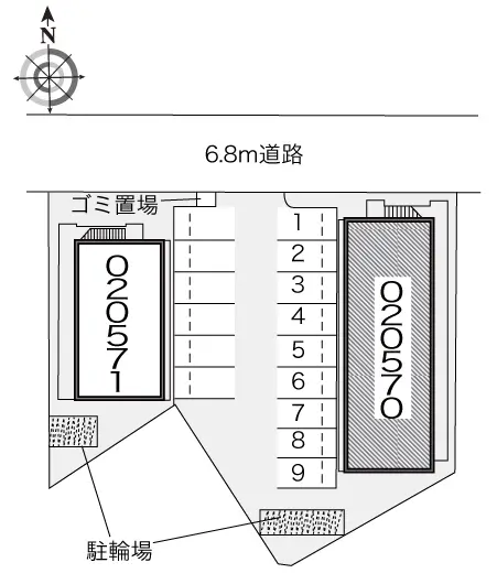 ★手数料０円★枚方市茄子作北町 月極駐車場